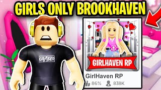 I Created a Girls Only Brookhaven Game [upl. by Adraynek]