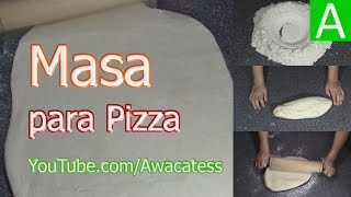 Como Hacer Masa para Pizza Casera Facil y Rapido paso a paso Recetas de Cocina Economicas y ricas [upl. by Lleznol436]