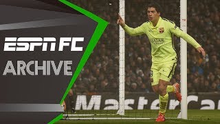 Barcelonas Luis Suarez knocks Manchester City out of Champions League 2015  ESPN FC Archive [upl. by Avid]