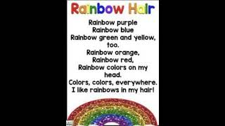 Rainbow Hair shortsfeed education youtubeshorts learning kidsvideo shortvideo ytshorts yt [upl. by Eilegna968]