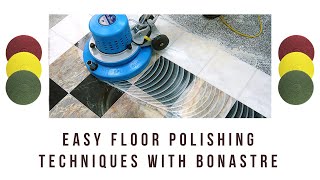 Easy and Efficient Floor Polishing Pads  Bonastre System [upl. by Valer]