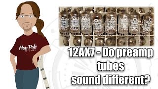 12AX7  Do different preamp tubes make a sonic difference From Behringer to Mullard [upl. by Ardnasak]