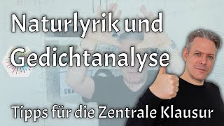 Tipps zu Naturlyrik und Gedichtinterpretation Zentrale Klausur 2022 [upl. by Isiad]