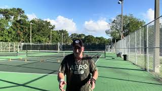 Practicing Tennis Serves at the Port Orange Tennis Courts  Tactics [upl. by Marian268]