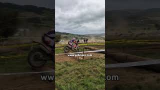 Vilde Marie Holt Womans Enduro Rider Crosses the logs Acerbis Cross Test Sunday GP Enduro Of Wales [upl. by Nadaha]