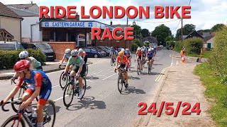 RIDE LONDON 2024  BIKE RACE  ROAD RACE [upl. by Esele]