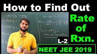 L2 How to find Rate of Reaction Chemical Kinetics  NEET JEE 12th Board  By Arvind arora [upl. by Phillip209]