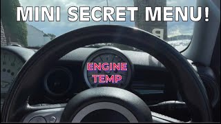 How to view ENGINE TEMP on a MINI COOPER S R56 20072013 [upl. by Arobed210]