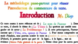 Comment Réussir le Commentaire de texte philosophique  Technique passepartout [upl. by Nooj]