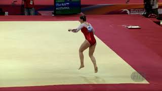 MUSTAFINA Aliia RUS  2018 Artistic Worlds Doha QAT  Qualifications Floor Exercise [upl. by Roderich]