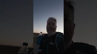 300KMs to Santiago EPIC sunrise  a VERY STRAIGHT road Day 25 part 4 CaminoColm [upl. by Oruhtra]