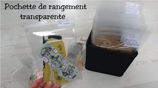 Pochette de rangement transparente [upl. by Umeh]