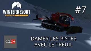 Winter Resort Simulator  FR  7 Lets play le damage de piste avec le treuil [upl. by Nanji]