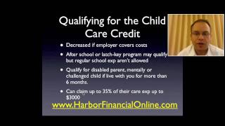 Child Care Tax Credit amp Dependent Care Credit 2012 2013 [upl. by Alessandro]