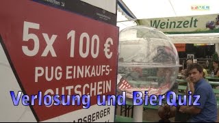 Volksfest Parsberg 2016  Verlosung und BierQuiz [upl. by Eillor]