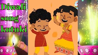 Happy Diwali song  kutuki and minku songs  kutuki nursery rhymes for Kids video [upl. by Oxley]