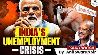 Jobless Growth in India  Indias Employment Crisis  UPSC CSE  Policy Watch  StudyIQ [upl. by Metzger]