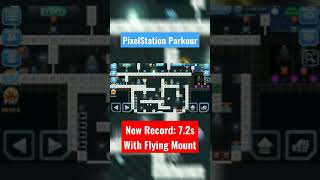 PixelStation Parkour Speedrun 72s  Pixel Worlds shorts [upl. by Ebba624]