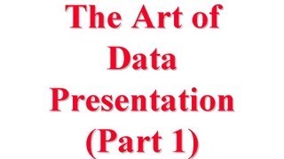 CSE5671310A The Art of Data Presentation for Computer System Performance Evaluation [upl. by Needan]