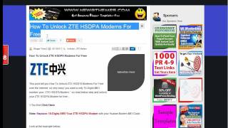 How to Unlock Huawei and ZTE HSDPA Modems For Free [upl. by Fatimah]