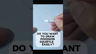 Draw It  EASY DRAWING SQUIRTLE lets draw together drawing drawingtutorial penciledrawing [upl. by Aloiv]