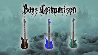 Bass Comparison  Spector Euro vs Ibanez BTB multiscale vs Solar [upl. by Jeniffer173]