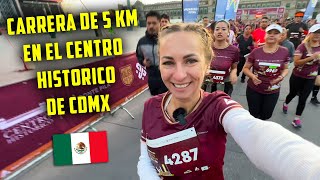 🥇GANÉ MI PRIMERA MEDALLA en MÉXICO 🇲🇽  RUSOS en MARATON de 5 km EN EL CENTRO HISTORICO de CDMX [upl. by Cleodal]