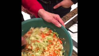 Making Vegan Coleslaw [upl. by Elery285]