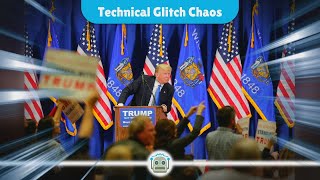 Trumps Rally Interrupted Technical Difficulties Leave Crowd in Suspense [upl. by Aekahs751]