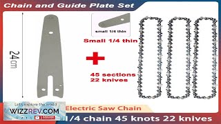 8 Inch Chainsaw Guide Bar And Saw Chain Set 45 Drive Link Review [upl. by Acessej]