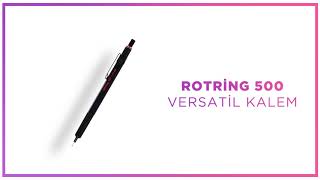 Rotring 500 Siyah 05 mm Uç Versatil Kalem [upl. by Allisan693]