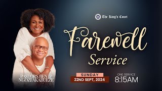 FAREWELL SERVICE  SPECIAL SUNDAY SERVICE  22ND SEPTEMBER 2024 [upl. by Mercuri]