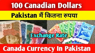 Canadian Dollar In Pakistani Rupee  Canada currency in Pakistan [upl. by Annahc]