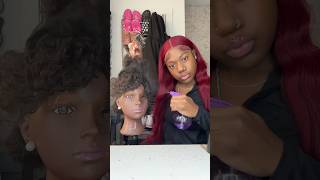 Vickey Cathey Does her mannequin hair for a school party 😱 shorts asmr [upl. by Aizat]