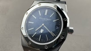 Audemars Piguet Royal Oak Extra Thin Jumbo Platinum Titanium 15202IPOO1240IP01 Review [upl. by Eiggem553]