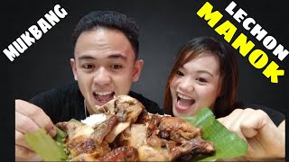 Filipino Food Mukbang  Lechon Manok [upl. by Aelanej]