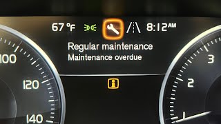 Volvo XC90 20162022 Maintenance Service Reminder Light Reset [upl. by Nydroj]