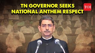 National Anthem Request Ignored Tamil Nadu Governor RN Ravi Abruptly Shortens Customary Address [upl. by Ford3]