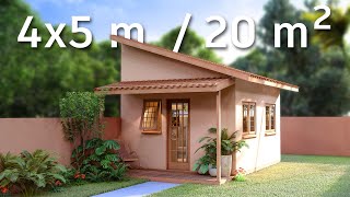 Mini Casa 4x5  Você moraria em 20m² [upl. by Adnuahs]