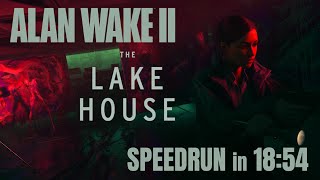 Alan Wake II The Lake House Speedrun 1859 obsolete [upl. by Barnes]