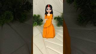 Beautiful 😍 Mata Parvati making using with clay llshortvideoclayartsawanspecialtrending [upl. by Adnesor]