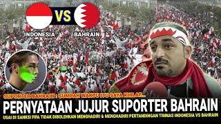 🔴 SAMPAI TETESKAN AIR MATA  Fans Bahrain NGOMONG GINI Usai Dilarang Hadir Ke Stadion Riffa [upl. by Jacky]