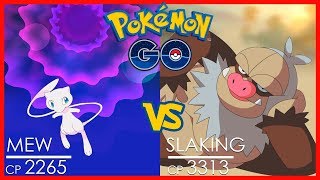 Pokémon GO Gym Battle ☀️ SOLAR Mew vs SLAKING [upl. by Kwapong]