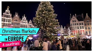 BEST CHRISTMAS MARKETS EUROPE in Germany Belgium Scotland and the Netherlands [upl. by Aitsirk]