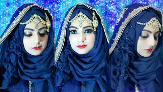 most requested bridal hijab modern style islamic wear islamic fashion 2018 [upl. by Llien]