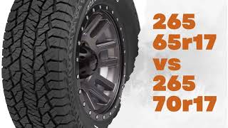 265 65r17 vs 265 70r17 Tires Size [upl. by Gnek]