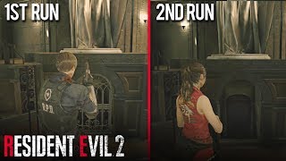 Resident Evil 2 REMAKE  How to Find All 3 Medallions on Every Character 1st Run and 2nd Run Guide [upl. by Anitsirk]