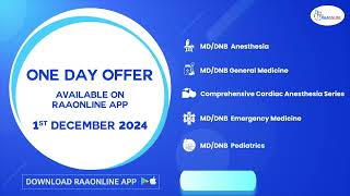 A OneDay Special Offer is Available on the Raaonline App anesthesia medicine specialoffer [upl. by Nairad183]