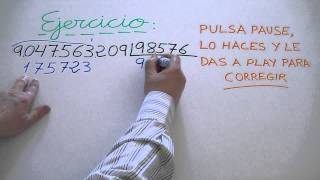 Aprender a dividir con 5 cifras en el divisor Ejercicio 39 [upl. by Adihahs]