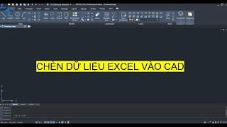 DATALINK  Chèn bảng Excel vào CAD  Insert Excel table into CAD [upl. by Iahs]